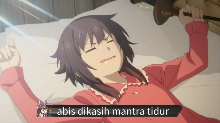 #KompetisiKreasiUnggahan5, Megumin kena mantra tidur dari Yunyun