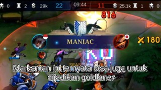 hero yg cukup menyebalkan untuk gold lane dan jungler ya huft