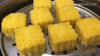 ขนมเทียนฟักทอง pumpkin moon cake /บ้านทิวา