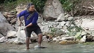 cast net fishing in Nepal | asala fishing | Himalayan trout fishing