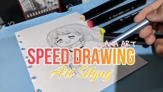 SPEED DRAWING ANIME ART 🔥 // #FAMTHR