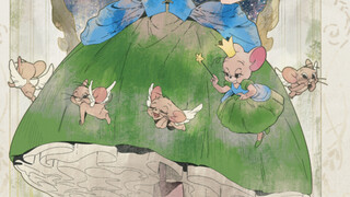 Tom and Jerry female mouse standing drawing process collection