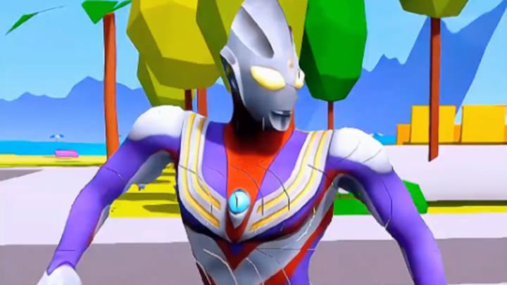The monster dog bit Ultraman into pieces