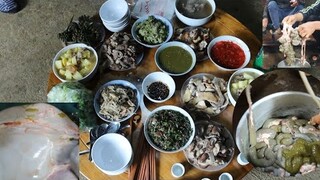 Pịa Dê,Dạ Cỏ  Nướng Kinh Dị Ít Người Giám Ăn | Bữa Cơm Mừng Cháu Ở Nhà Chú Chung