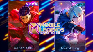 M-World Skin VS S.T.U.N. Skin Part 2 | Chou VS Ling | MLBB Comparison