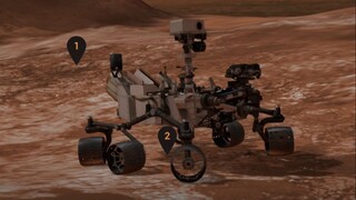 Mars rover Curiosity exploring Gale crater and Mount Sharp on Mars