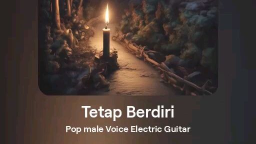 Song Title : Tetap Berdiri. Kolaborasi bersama AI. Semoga suka dan menjadi semangat