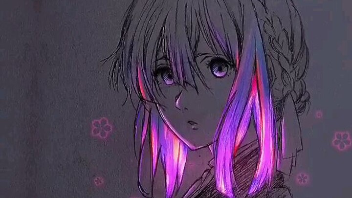 anime edit ( little do you know)  anime glowing art part 2