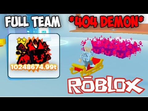 FULL TEAM NG NEW MYTHICAL PET *404 DEMON* Pet Simulator X