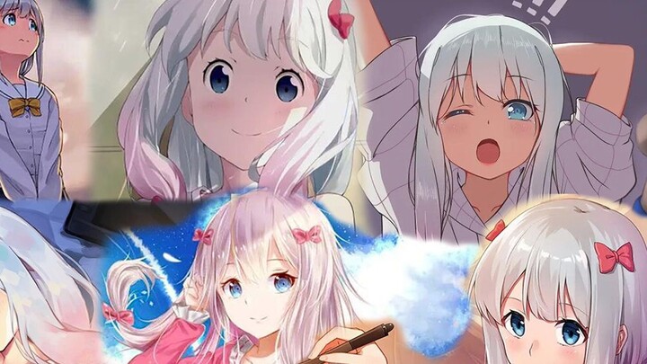 Sagiri: Besides, your grandmother and I have the same hair color, and your head is in your stomach! 