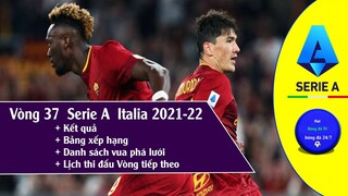 Kết quả chung kết cup FA Anh I Vòng 37 Serie A Italia bảng xếp hạng mới nhất 21/22