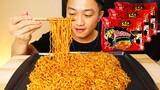 ASMR NUCLEAR FIRE NOODLES CHALLENGE 2X SPICY | EATING SOUNDS | NO TALKING | WILLIAM LIM ASMR