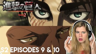 Attack on Titan S2 Episode 9 & 10 Reaction [Eren is honestly my spirit animal 🐐 He wildin']