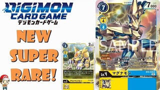 New Super Rare Digimon TCG Card Revealed! 1st Ever Magnamon! BT8: New Hero! (Digimon TCG News)