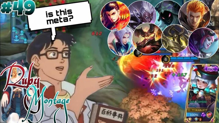 Ruby vs The Meta | Ruby Montage #49 | Funnel Ruby | ikanji Top Global Ruby plays | Mobile Legend