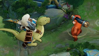 Dinosaur vs. Wolf