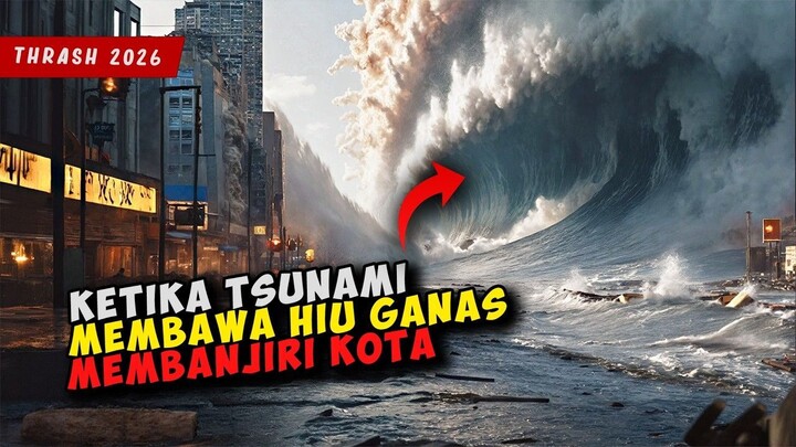 Ketika 1 KOTA Dihantam Badai Dan TSUNAMI Membuat HIU Ganas Memasuki KOTA