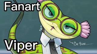 Fanart Viper dari Kung Fu Panda
