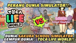 Sakura School Simulator vs Toca Life World: Adu Game Bocil! Mana Lebih Seru? | MRI PanSos Kap #short