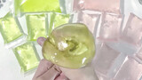 ASMR-Pinching slime out the bag 4.0