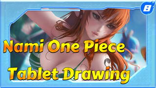 SakimiChan (ilustrator Kanada) / Tablet Drawing / Nami One Piece / Kecepatan Enam Kali_8