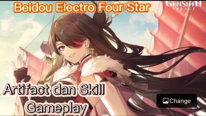 Genshin Impact INDO Pembahasan Beidou Electro Four Star mengenai Artifact dan Skill + Gameplay