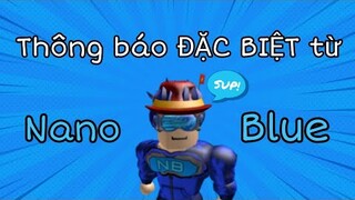 Thông báo ĐẶC BIỆT từ NANO BLUE