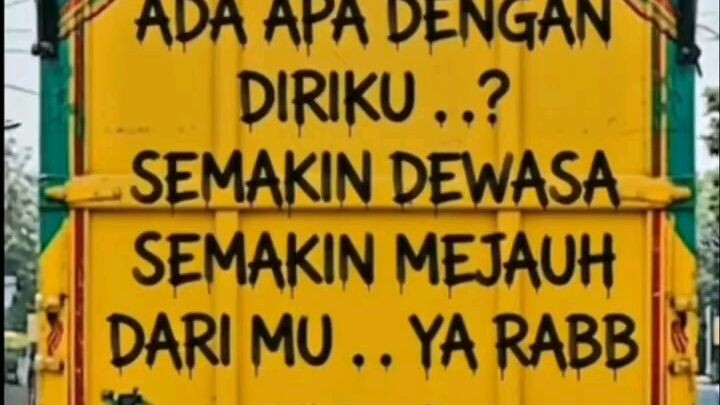 sejauh inikah diriku denganMu Yaa Rab.