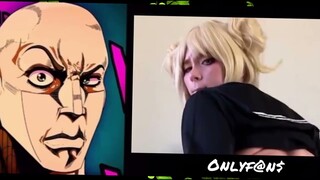 COSPLAY _ REAL LIFE vs ONLYF_N__ ( the rock reaction meme ) #reddit #reallife #memes