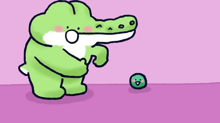 [Little Spear Zoo] The little crocodile's new friend is really normal.