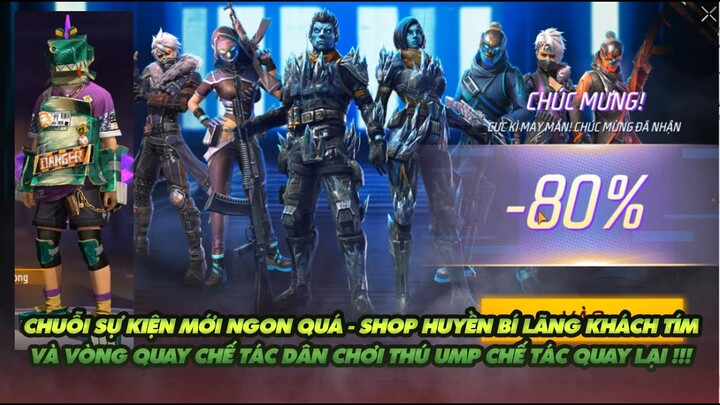 Free Fire | Chuỗi sự kiện hot shop huyền bí lãng khách tím - Vòng quay chế tác dân chơi thú và UMP