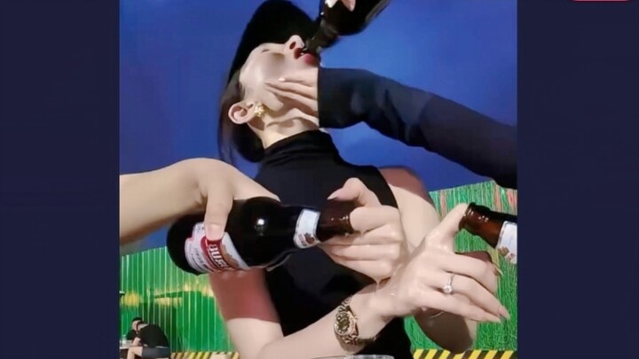 AI is just amazing—it can even turn that into a beer bottle…