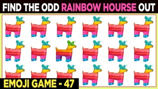 Rainbow Hoarse Odd One Out Emoji Games No 47 | Find The Odd Emoji One Out