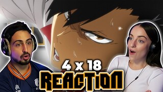 This match was INCREDIBLE! Haikyuu!! 4x18 REACTION!