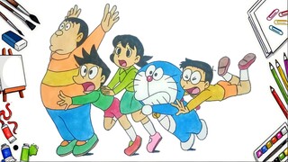 Menggambar DORAEMON dan Teman-teman