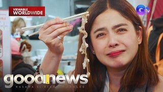 Vicky Morales at Shaira Diaz, sinubukang kumain ng buhay na octopus! | Good News