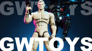 猛男肌肉素体~GWtoys肌肉素体30秒开箱评测分享 SSR 6寸DIY 1/12 1:12兵人玩具模玩潮玩模型DIY手作蝙蝠侠超人