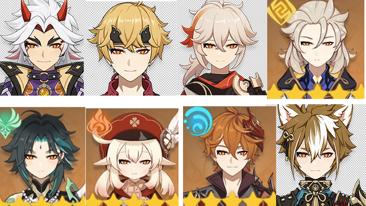 When I tried to change Zhongli's eyes to other characters...