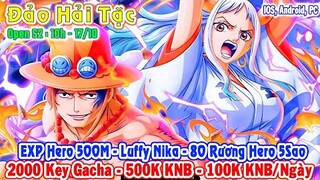 GAME 5666: Đảo Hải Tặc S2 – 10H 17/10 | Luffy Nika - 80 Rương Hero 5Sao - 500.000 KNB - Vip [HEOVKT]