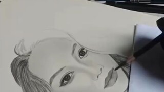 charcoal and graphite art