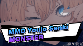 [MMD Youjo Senki] Tanya Degurechaff - MONSTER (Versi Full)