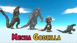 ARBS Mecha Godzilla of Revolution | Dinosaurs protect the CityDown - Animal Revolt Battle Simulator