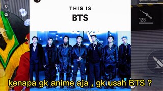 BTS plastik kok maen FF 😙