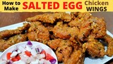 SALTED EGG Chicken Wings | Fried Chicken Wings on Salted Egg Yolk Sauce