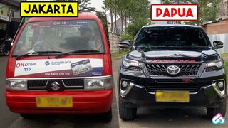 TOYOTA FORTUNER & INNOVA JADI ODONG ODONG DI PAPUA! Inilah Mobil Mewah Dijadikan Angkot di Papua