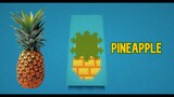 Banner design ideas: how to make a PINEAPPLE banner in Minecraft!