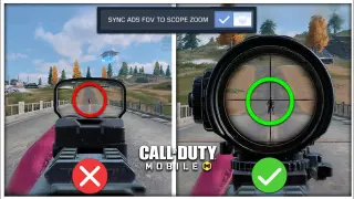 How To Use Sync ADS Fov Setting In CODM BattleRoyale | Call Of Duty Mobile