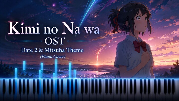Kimi no Na wa OST - Date 2 & Mitsuha Theme (Piano Cover)
