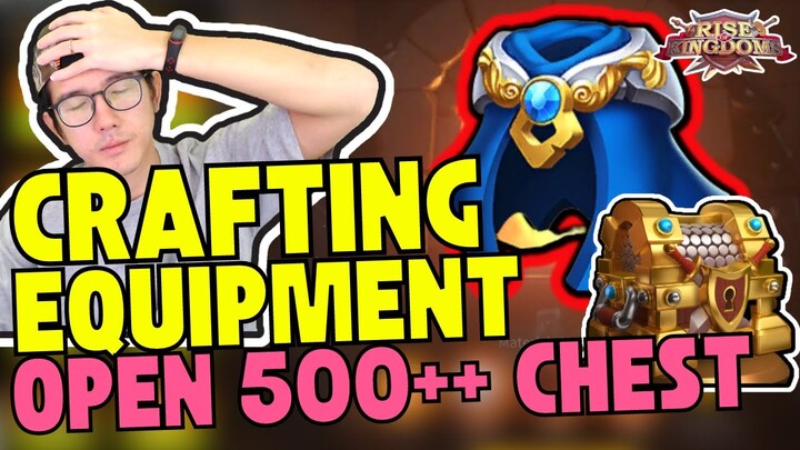 OPEN 500++ EQUIPMENT CHEST & CRAFTING LEGENDARY EQUIPMENT for KVK 2170!! Rise Of Kingdoms Indonesia