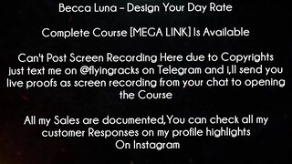 Becca Luna Course Design Your Day Rate Download